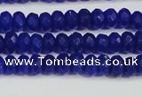 CCN4142 15.5 inches 4*6mm faceted rondelle candy jade beads