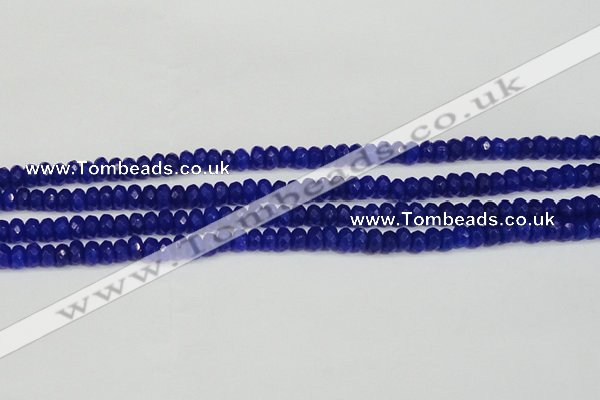 CCN4142 15.5 inches 4*6mm faceted rondelle candy jade beads