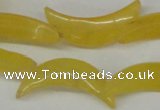 CCN415 15.5 inches 8*30mm curved moon candy jade beads wholesale