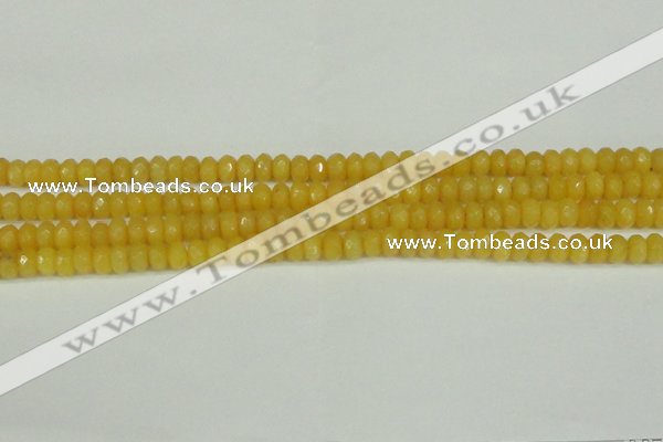 CCN4151 15.5 inches 5*8mm faceted rondelle candy jade beads