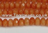 CCN4152 15.5 inches 5*8mm faceted rondelle candy jade beads