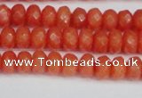 CCN4153 15.5 inches 5*8mm faceted rondelle candy jade beads