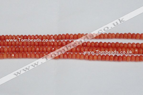 CCN4153 15.5 inches 5*8mm faceted rondelle candy jade beads