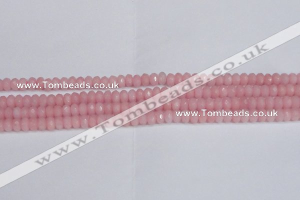 CCN4154 15.5 inches 5*8mm faceted rondelle candy jade beads