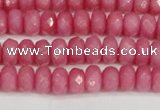CCN4155 15.5 inches 5*8mm faceted rondelle candy jade beads