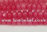 CCN4156 15.5 inches 5*8mm faceted rondelle candy jade beads