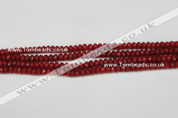 CCN4158 15.5 inches 5*8mm faceted rondelle candy jade beads