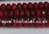 CCN4160 15.5 inches 5*8mm faceted rondelle candy jade beads