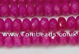 CCN4161 15.5 inches 5*8mm faceted rondelle candy jade beads