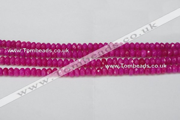 CCN4161 15.5 inches 5*8mm faceted rondelle candy jade beads