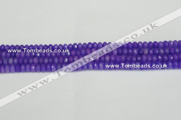 CCN4163 15.5 inches 5*8mm faceted rondelle candy jade beads