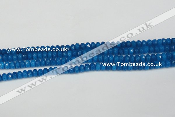 CCN4165 15.5 inches 5*8mm faceted rondelle candy jade beads