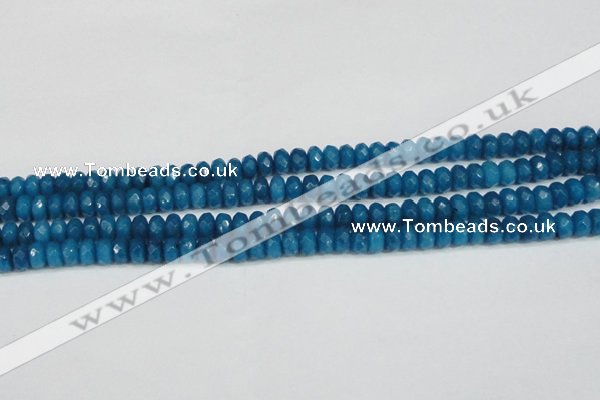 CCN4166 15.5 inches 5*8mm faceted rondelle candy jade beads