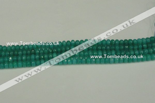 CCN4169 15.5 inches 5*8mm faceted rondelle candy jade beads