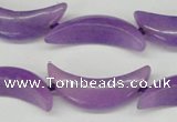 CCN418 15.5 inches 8*30mm curved moon candy jade beads wholesale