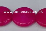 CCN4185 15.5 inches 20mm faceted coin candy jade beads wholesale