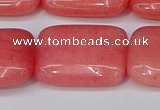 CCN4196 15.5 inches 18*25mm rectangle candy jade beads wholesale