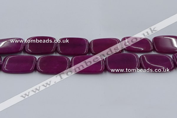 CCN4202 15.5 inches 30*40mm rectangle candy jade beads wholesale