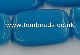 CCN4208 15.5 inches 30*40mm rectangle candy jade beads wholesale