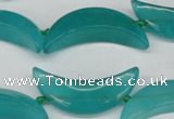 CCN421 15.5 inches 8*30mm curved moon candy jade beads wholesale