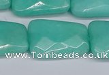 CCN4254 15.5 inches 18*25mm faceted trapezoid candy jade beads