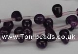 CCN432 15.5 inches Top-drilled 6*9mm teardrop candy jade beads