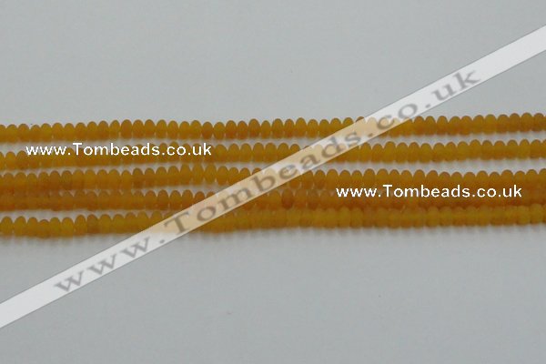 CCN4500 15.5 inches 3*5mm rondelle matte candy jade beads
