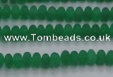 CCN4503 15.5 inches 3*5mm rondelle matte candy jade beads