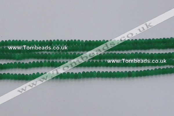 CCN4503 15.5 inches 3*5mm rondelle matte candy jade beads