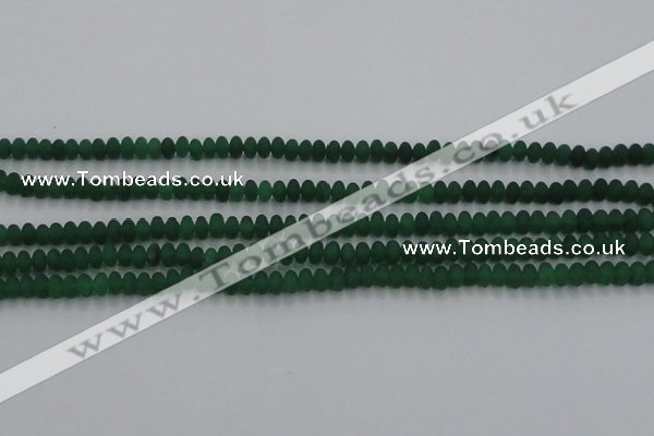 CCN4504 15.5 inches 3*5mm rondelle matte candy jade beads