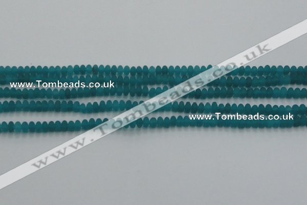 CCN4505 15.5 inches 3*5mm rondelle matte candy jade beads