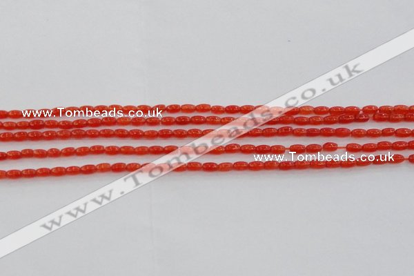 CCN4512 15.5 inches 3*5mm rice candy jade beads wholesale