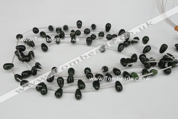 CCN456 15.5 inches Top-drilled 8*12mm teardrop candy jade beads