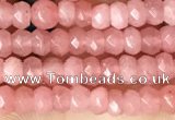 CCN5104 15 inches 3*4mm faceted rondelle candy jade beads