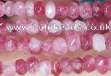CCN5105 15 inches 3*4mm faceted rondelle candy jade beads