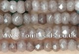 CCN5107 15 inches 3*4mm faceted rondelle candy jade beads