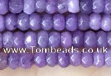 CCN5110 15 inches 3*4mm faceted rondelle candy jade beads