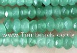 CCN5118 15 inches 3*4mm faceted rondelle candy jade beads