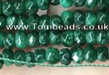 CCN5122 15 inches 3*4mm faceted rondelle candy jade beads