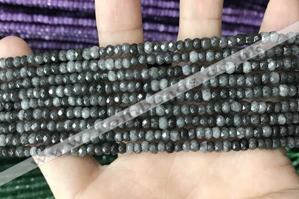 CCN5124 15 inches 3*4mm faceted rondelle candy jade beads