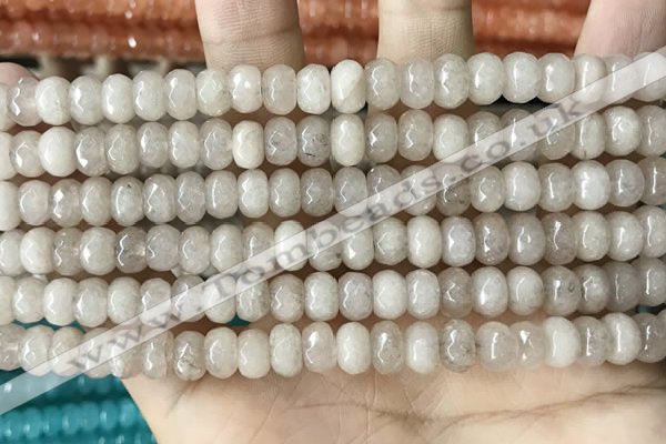 CCN5134 15 inches 5*8mm faceted rondelle candy jade beads