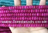 CCN5142 15 inches 5*8mm faceted rondelle candy jade beads