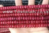 CCN5143 15 inches 5*8mm faceted rondelle candy jade beads