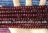 CCN5145 15 inches 5*8mm faceted rondelle candy jade beads