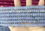 CCN5147 15 inches 5*8mm faceted rondelle candy jade beads