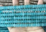 CCN5149 15 inches 5*8mm faceted rondelle candy jade beads