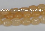 CCN515 15.5 inches 8*10mm oval candy jade beads wholesale