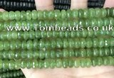 CCN5158 15 inches 5*8mm faceted rondelle candy jade beads