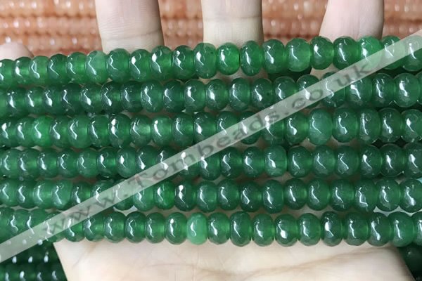 CCN5159 15 inches 5*8mm faceted rondelle candy jade beads