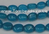 CCN521 15.5 inches 8*10mm oval candy jade beads wholesale